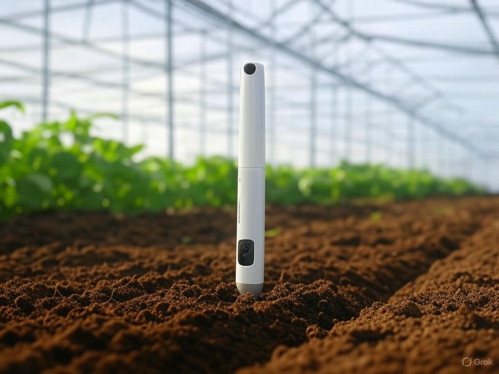SmartPin sensor in soil